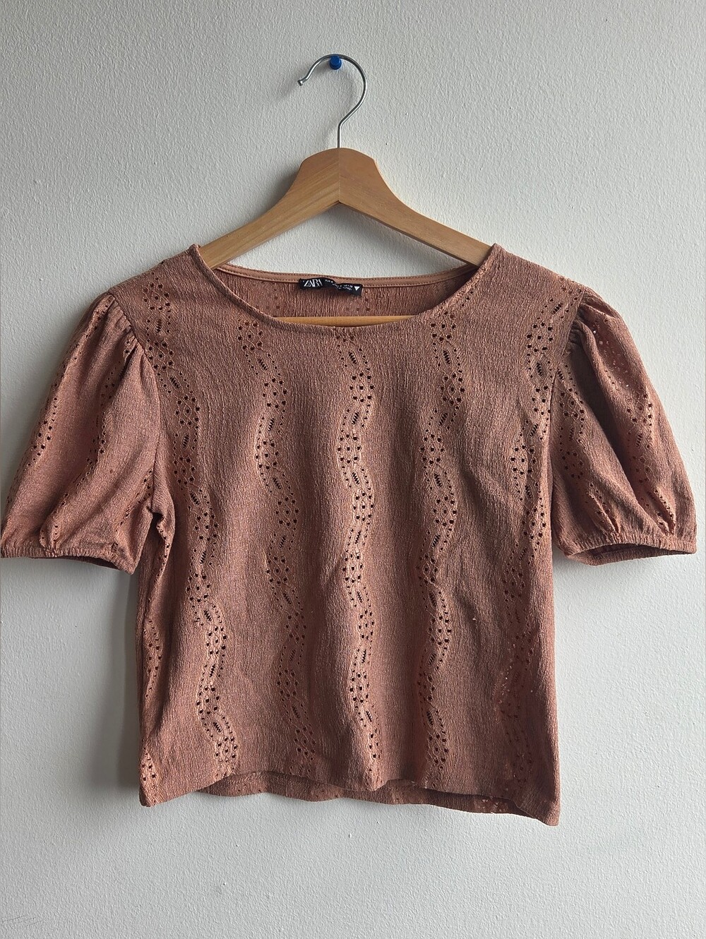 Zara Top with Puff Sleeve